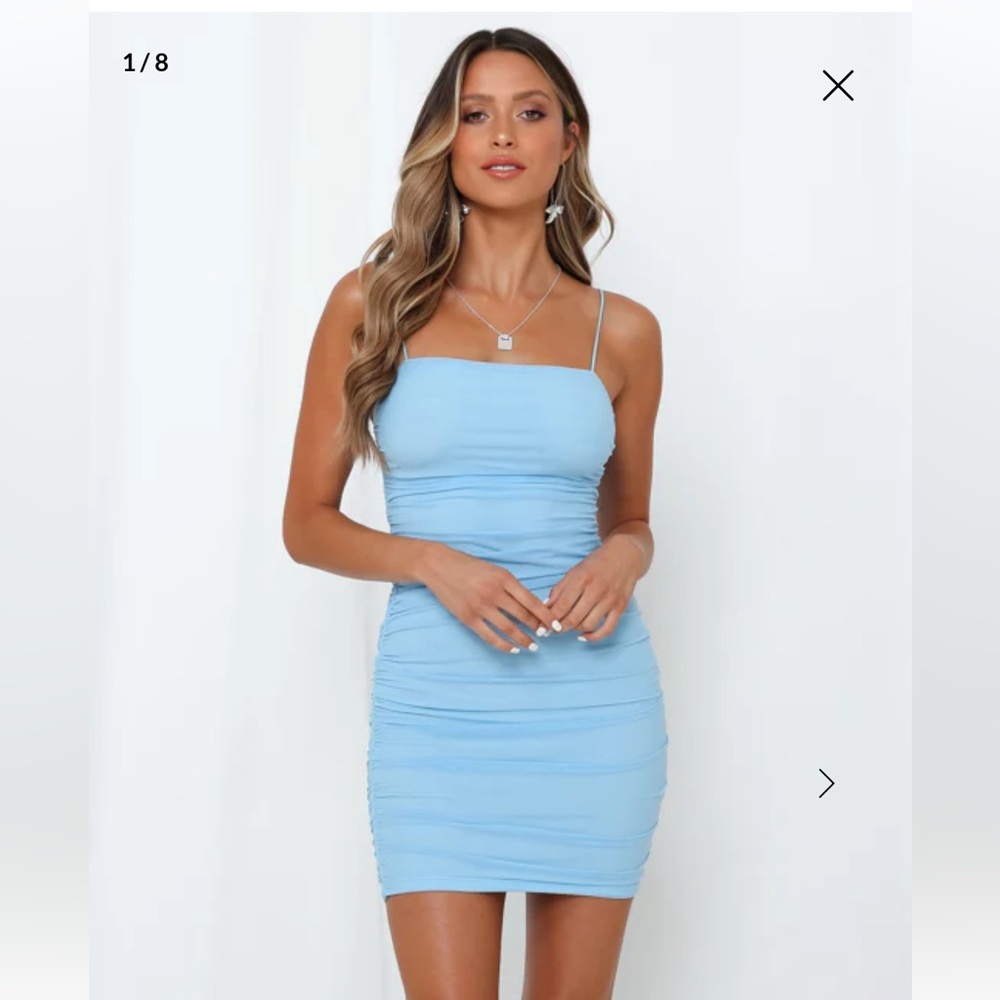 Hello Molly Favorite Things Blue Mini Dress